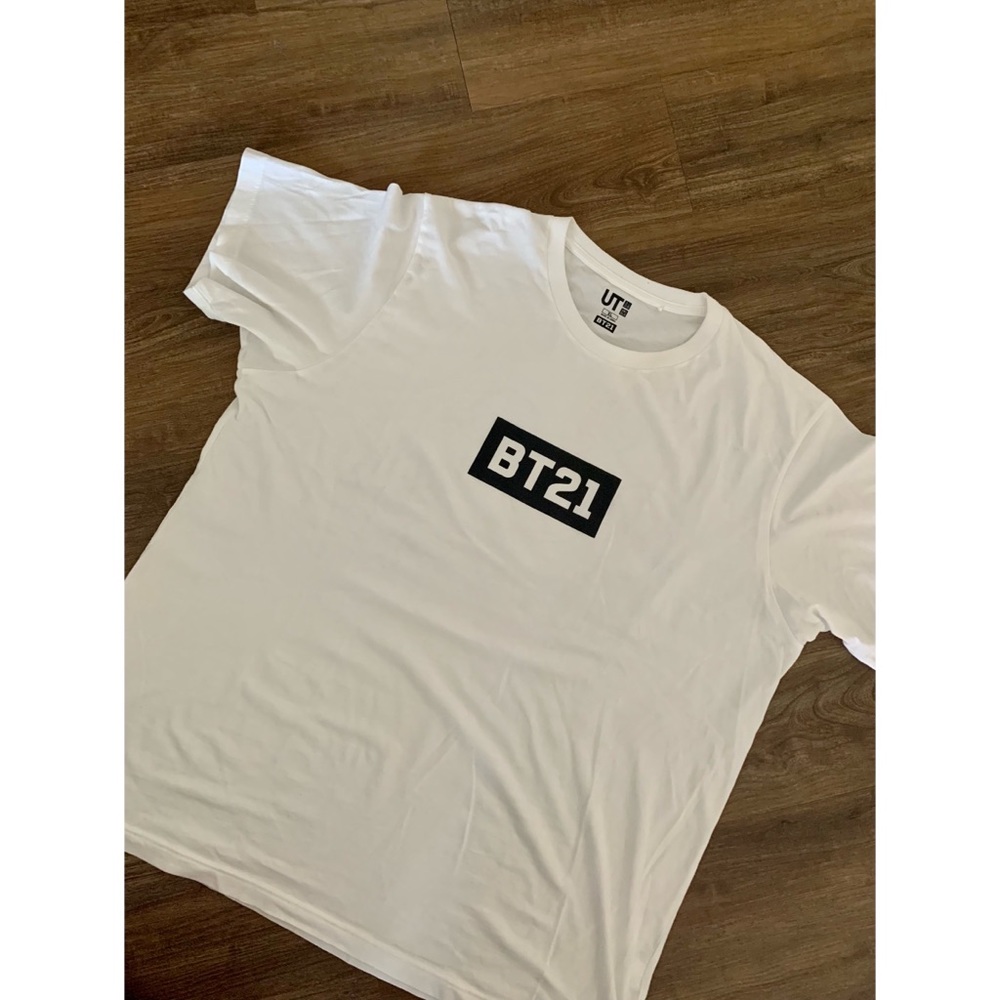 BT21 Short-Sleeve Graphic White T-Shirt (BTS)